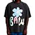 Camiseta Oversized Sunflowers Unissex Preta - Imagem 1