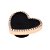 Jibbitz Crocs Coração Preto/Vermelho - Imagem 3