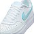 Tênis Nike Court Vision Alta Feminino Branco Azul - Imagem 5