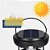 Luminária Lampião Recarregável Solar Com Sensor KR501 - Imagem 4