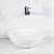 Cuba Pia Redonda 28cm em Mármore Bianco - Luxo Natural para Lavabo - Imagem 4