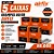 Grampos 80/08 Airfix Kit 5 Caixas 50.000 Grampos Linha 80 Galvanizado Tapeceiro - Imagem 3
