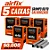 Kit 5 Caixas Grampos 80/10 Airfix 50.000 Grampos Linha 80 Galvanizado Estofaria Couro - Imagem 1