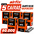 Grampo 80/08 Airfix 50.000 Grampos 5 Caixas Rendimento para Estofador Marcenaria MDF Madeira - Imagem 1