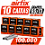 Grampo 80/13 Caixa c/ 10.000 Unid. Airfix 10 Caixas 100.000 Grampos - Imagem 1