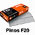 Pinos F20 Airfix 5.000 Pinos Galvanizado Para Pinador Marcenaria Moldura e Rodapé - Imagem 1