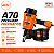 Pregador Pneumático Airfix A70 Industrial Para Pregos Coil 45 a 70mm | Ferramenta Profissional Para Pallets, Embalagens de Madeira e Construção Civil - Imagem 1