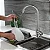 TORNEIRA COZINHA GOURMET MISTURADOR MONOCOMANDO EXTENSÍVEL AÇO ESCOVADO DUPLO SPRAY - Imagem 5