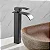 TORNEIRA BANHEIRO LAVABO MONOCOMANDO MISTURADOR CASCATA BICA ALTA PRETO BLACK FOSCO - Imagem 2