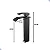 TORNEIRA BANHEIRO LAVABO MONOCOMANDO MISTURADOR CASCATA BICA ALTA PRETO BLACK FOSCO - Imagem 4