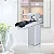 TORNEIRA BANHEIRO LAVABO MISTURADOR MONOCOMANDO CASCATA CALHA BICA BAIXA - Imagem 2