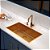 Cuba em Aço Inox com Revestimento PVD 70x40 cm Tramontina Design Collection Quadrum - Gold - Imagem 2