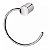 Porta Toalha Argola 15,9cm Docol Single Cromada - Imagem 1