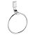 Porta Toalha Argola 16cm Docol Top Cromada - Imagem 1