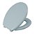 Assento Sanitário Oval Universal Almofadado Astra - Azul Claro - Imagem 1