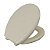 Assento Sanitário Oval Universal Almofadado Astra - Bege Claro - Imagem 1