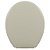 Assento Sanitário Oval Universal Almofadado Astra - Bege Claro - Imagem 2