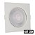 Kit 20 Spot LED 7W Embutir Quadrado Branco Quente - Imagem 1