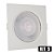 Kit 5 Spot LED 5W Embutir Quadrado Branco Quente - Imagem 1