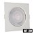 Kit 20 Spot LED 5W Embutir Quadrado Branco Quente - Imagem 1