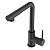 Torneira Monocomando Cozinha Bancada Bica Alta Celite Prática ''L'' - Preto Fosco - Imagem 2
