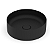 Cuba Redonda de Apoio Roca Terra 39 x 39 cm T2 - Preto Fosco - Imagem 3