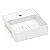 Cuba de Semiencaixe com Mesa Roca Terra 40 x 40 cm T10 - Branco - Imagem 1