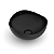 Cuba Redonda de Apoio Roca Ruy Ohtake 37,5x37,5cm - Preto Fosco - Imagem 1