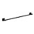 Porta Toalha Bastão 57cm Omega Premium Preto Fosco - Imagem 1