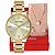 Relógio Feminino Mondaine Dourado 32600LPMKDE1K1 + Colar e Brincos - Imagem 1
