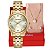 Relógio Feminino Mondaine Dourado Pequeno 32607LPMKDE1K1 + Colar e Brincos - Imagem 1
