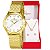 Relógio Feminino Champion Analógico Dourado Pequeno CF24117H + Colar e Brincos - Imagem 1
