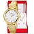 Relógio Feminino Champion Analógico Dourado CF24251H + Colar e Brincos - Imagem 1