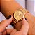 Relógio Feminino Mondaine Dourado Pequeno 32608LPMKDE1K4 + Colar e Brincos - Imagem 4