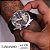 Relógio Masculino Casio Edifice Couro Anadigi Preto EFV-C120L-8ADF - Imagem 2