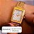 Relógio Feminino Champion Dourado Pequeno CF24028H + Colar e Brincos - Imagem 2