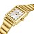 Relógio Feminino Champion Dourado Quadrado Pequeno CF24135H + Colar e Brincos - Imagem 7