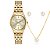 Relógio Feminino Mondaine Pequeno Dourado 32611LPMKDE1K2 + Colar e Brincos - Imagem 8