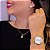 Relógio de Pulso Feminino Condor Dourado CO2035NDK/K4K Colar e Brincos - Imagem 5