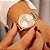 Relógio de Pulso Feminino Condor Dourado CO2035NDP/K4K Colar e Brincos - Imagem 4