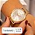 Relógio de Pulso Feminino Condor Dourado CO2035NDP/K4K Colar e Brincos - Imagem 2