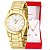 Relógio de Pulso Feminino Champion Dourado Mini CF24000W + Colar e Brincos - Imagem 1