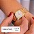 Relógio de Pulso Feminino Champion Dourado Mini CF24000W + Colar e Brincos - Imagem 2
