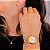 Relógio de Pulso Feminino Mondaine Dourado 32795LPMKDE1K1 Colar e Brincos - Imagem 6
