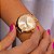 Relógio de Pulso Feminino Condor Dourado COPC21JJH/K4X Colar e Brincos - Imagem 5