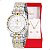 Relógio Feminino Champion Analógico Bicolor CH38011A Kit Colar e Brincos - Imagem 1