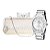 Relógio Feminino Champion Prata Analógico CN29410B + Bolsa Clutch - Imagem 1