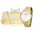 Relógio Feminino Champion Dourado Analógico CN27652G + Bolsa Clutch - Imagem 1