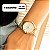 Relógio Feminino Champion Dourado Analógico CN25118G + Bolsa Clutch - Imagem 2
