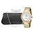 Relógio Feminino Champion Dourado Analógico CN29409G + Bolsa Clutch - Imagem 1